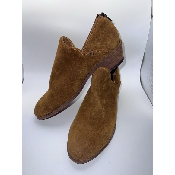 Frye Carson Shootie Ankle Bootie Womens Sz 7M brown Suede Leather Western Boho - Picture 8 of 11